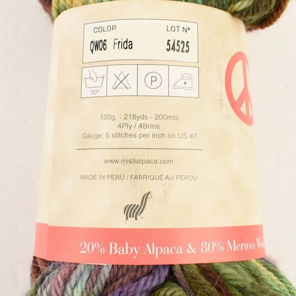 Misti Alpaca Qolla Worsted Yarn Merino Baby Alpaca Frida - Picture 3 of 3